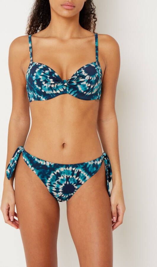 marlies | dekkers Lotus bikinislip met strikjes en grafische print