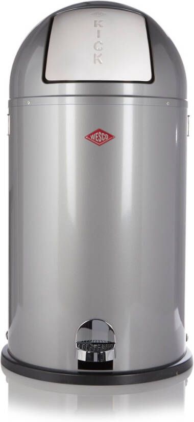 Wesco Pedaalemmer Kickboy 40 liter, zilver