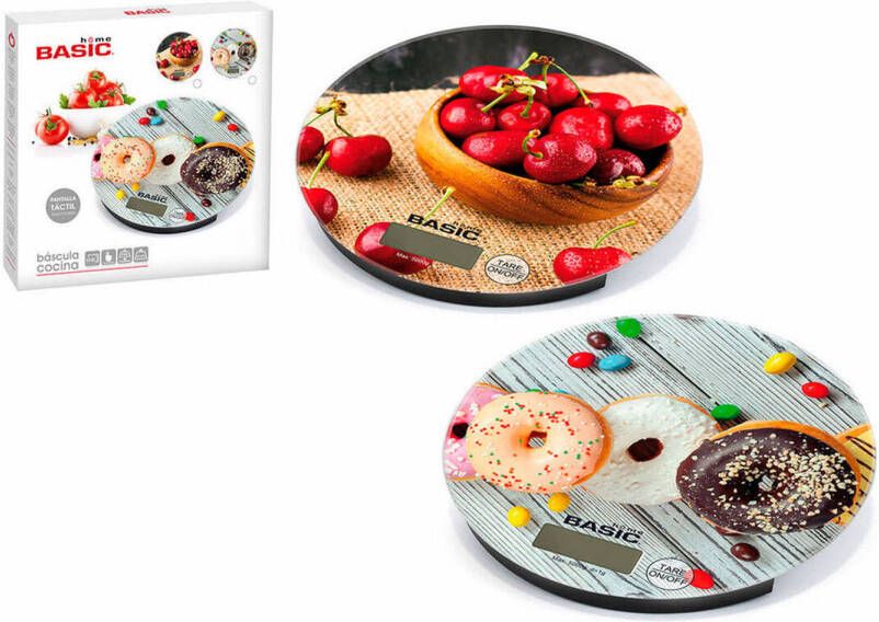 Basic Keukenweegschaal Home Digitaal Lcd 5 Kg(18, 8 X 2, 2 Cm )