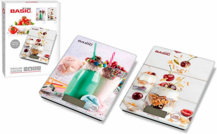 Basic Keukenweegschaal Home Digitaal Lcd 5 Kg(20, 3 X 15, 3 X 1, 6 Cm )