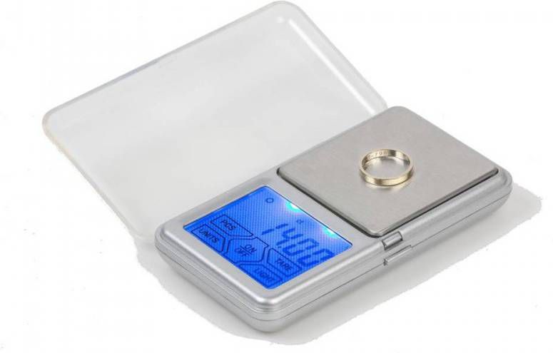 DOMO Do9096w Precisieweegschaal 0, 01gr Tot 200gr Compact Rvs