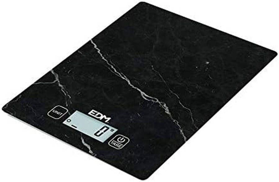 EDM Keukenweegschaal Zwart 5 Kg(14 X 19.5 Cm )