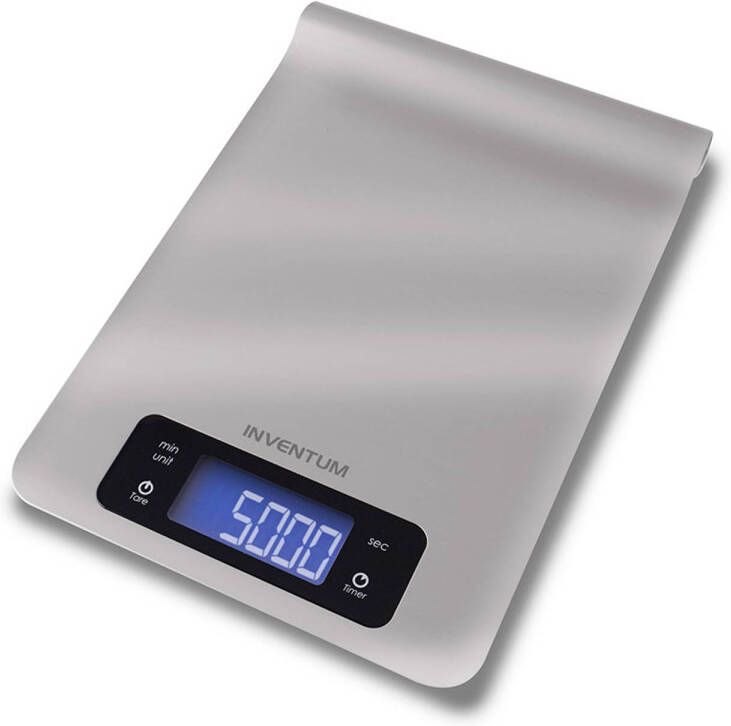 Inventum Keukenweegschaal WS330 5 kg zilver