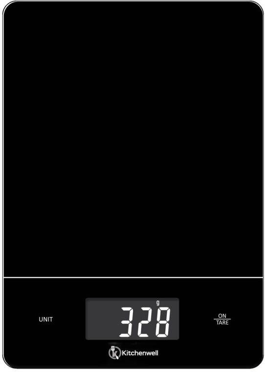 Kitchenwell Digitale Precisie Keukenweegschaal Weegschaal Keuken 1gr 15kg Tarra Functie Zwart