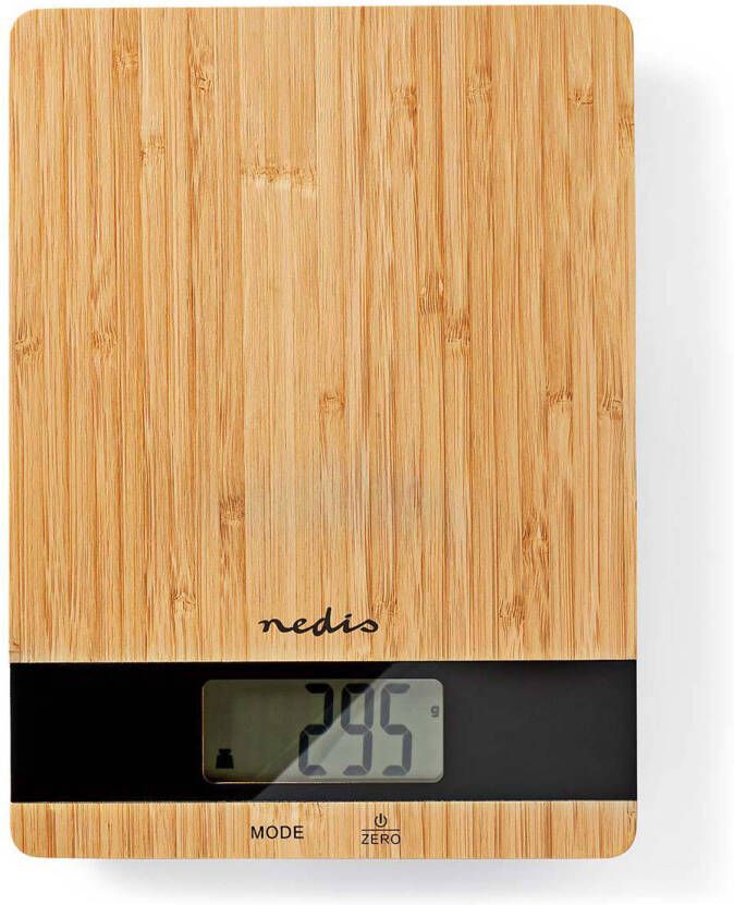 Nedis Keukenweegschaal Kasc600wd Bruin
