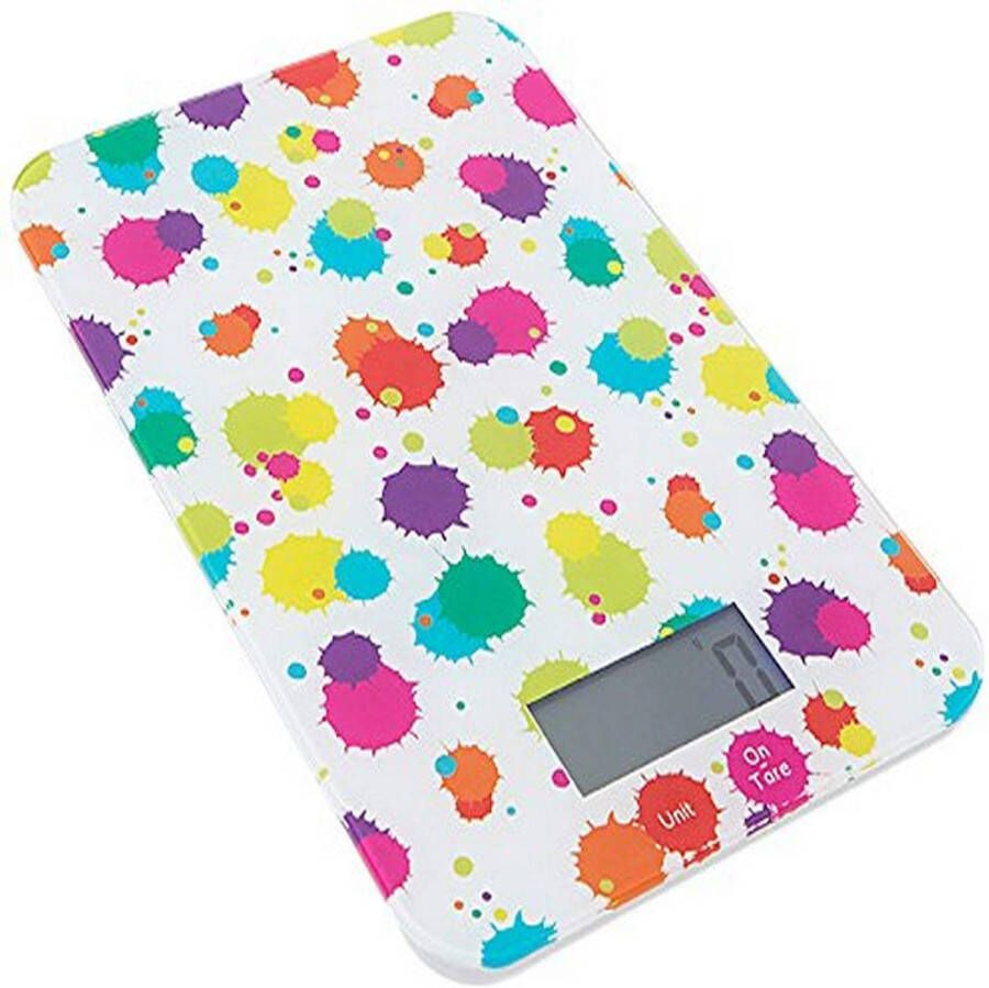 Pebbly Keukenweegschaal Led 15 X 23 Cm Aluminium Wit