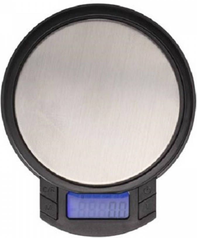 Perel Precisieweegschaal Digitaal 8, 5 Cm Abs/rvs Zwart/zilver