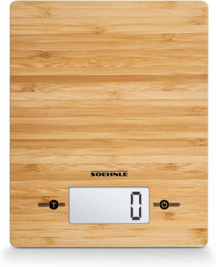 Soehnle Bamboo Natural Digitale Keukenweegschaal
