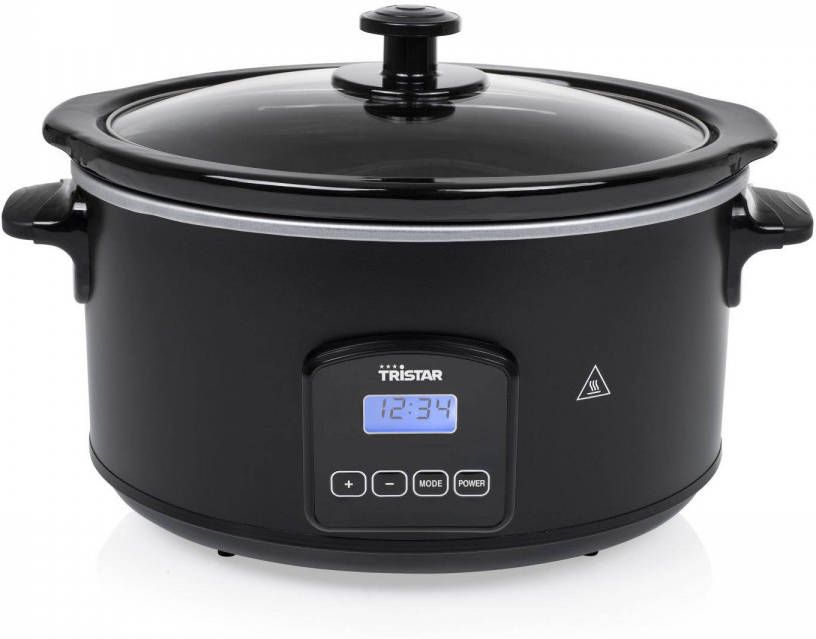 Tristar Vs 3920 Slowcooker Digitale Slowcooker 4.5 Liter Keramische Binnenpan Warmhoudfunctie