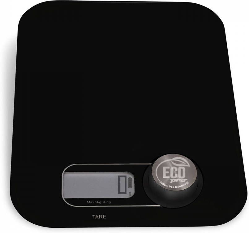 Weis Keukenweegschaal, Zwart | Eco Pro