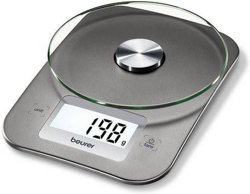 Beurer Ks26 Keukenweegschaal 5 Kg Inclusief Batterijen Zilver