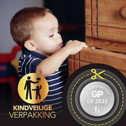 GP Lithium Knoopcel 3V(5st) CR2032 0602032C5