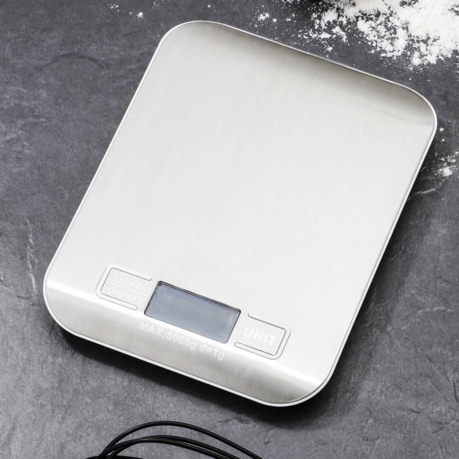 vidaXL Keukenweegschaal digitaal wit