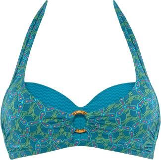 Marlies Dekkers Oceana Plunge Balconette | Wired Padded Lagoon Blue And Green 80f
