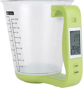 Digitale Keukenweegschaal met Maatbeker TY C01 1000g Groen