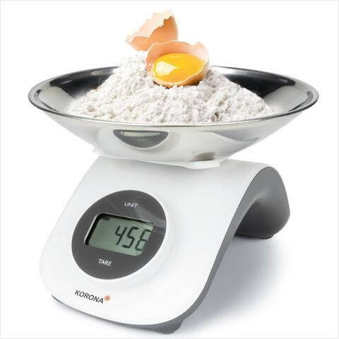 KORONA Keukenweegschaal CLEO 76161 Zonder batterijen, met edelstalen schaal