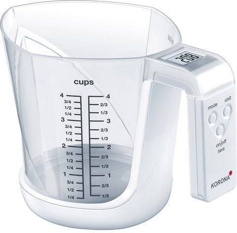 KORONA Keukenweegschaal Mia 2 in 1 functie wegen en meten