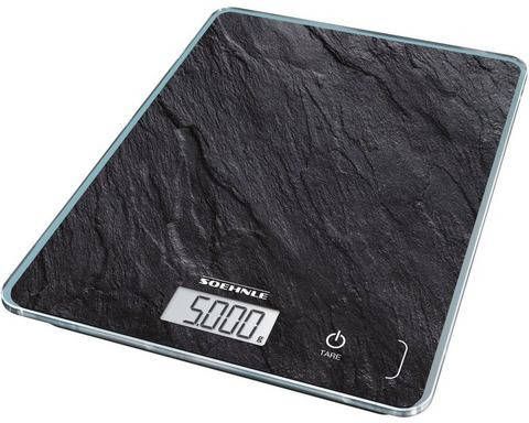 Soehnle Keukenweegschaal Page Compact 300 Slate Draagvermogen 5 kg, 1 g nauwkeurige opsplitsing
