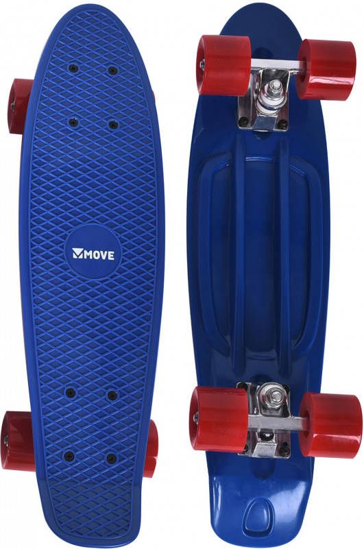Move Skateboard Old School Retro 57, 5 Cm Aluminium Blauw