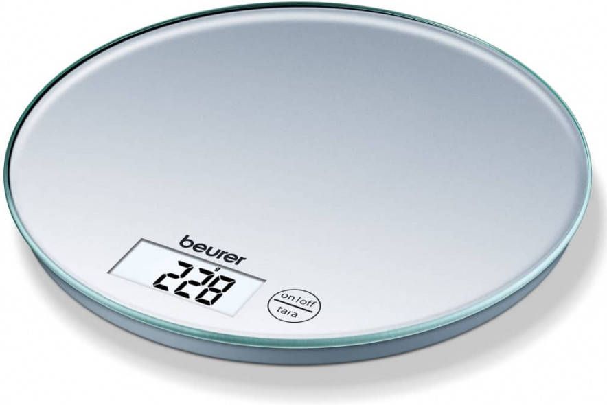 Beurer Keukenweegschaal KS 28 5 kg zilverkleurig
