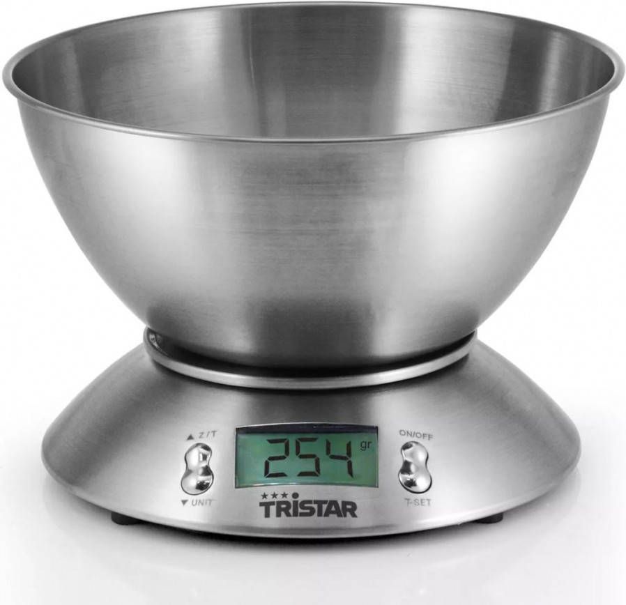 Tristar KW 2436 Keuken weegschaal Zilver