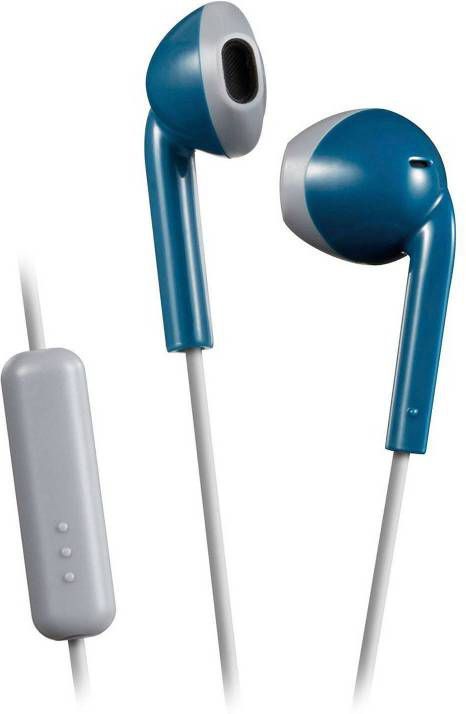 JVC Hoofdtelefoon In ear + Microfoon Blauw grijs Ha f19m