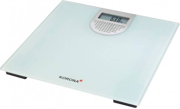 KORONA Personenweegschaal Sonja 77715 pratende glazen schaal