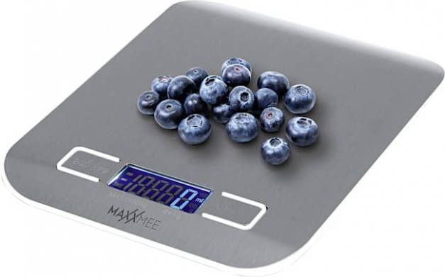 MAXXMEE Digitale keukenweegschaal Zilverkleur/Wit